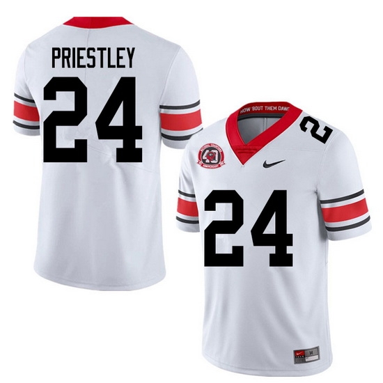 2020 Men #24 Nathan Priestley Georgia Bulldogs 1980 National Champions 40th Anniversary College Foot 2020 Men #24 Nathan Priestley Georgia Bulldogs 1980 National Champions 40th Anniversary College Foot