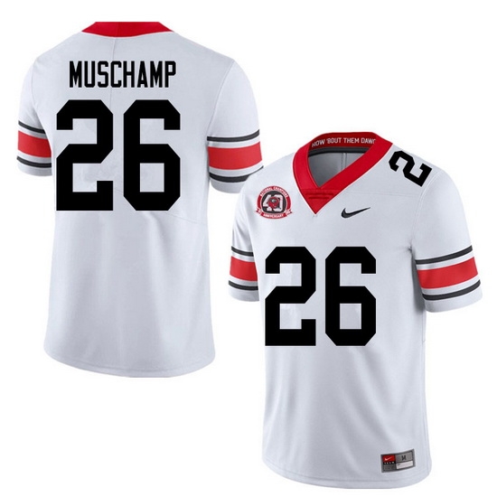 2020 Men #26 Jackson Muschamp Georgia Bulldogs 1980 National Champions 40th Anniversary College Foot 2020 Men #26 Jackson Muschamp Georgia Bulldogs 1980 National Champions 40th Anniversary College Foot