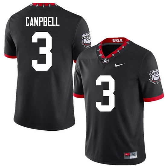 2020 Men #3 Tyson Campbell Georgia Bulldogs Mascot 100th Anniversary College Football Jerseys Sale-B 2020 Men #3 Tyson Campbell Georgia Bulldogs Mascot 100th Anniversary College Football Jerseys Sale-B