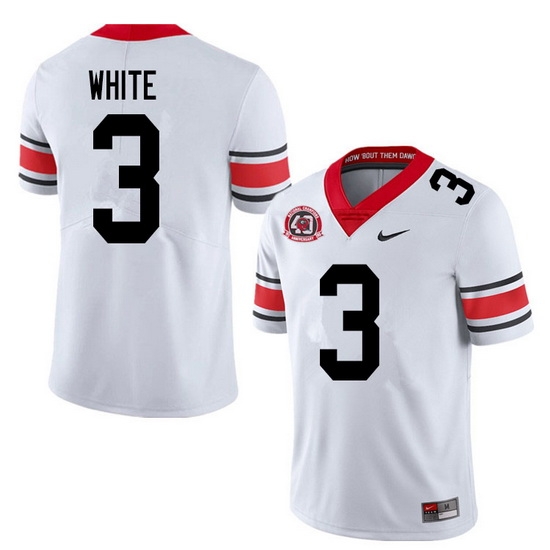 2020 Men #3 Zamir White Georgia Bulldogs 1980 National Champions 40th Anniversary College Football 2020 Men #3 Zamir White Georgia Bulldogs 1980 National Champions 40th Anniversary College Football