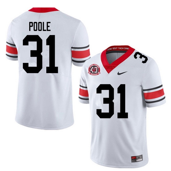 2020 Men #31 William Poole Georgia Bulldogs 1980 National Champions 40th Anniversary College Footbal 2020 Men #31 William Poole Georgia Bulldogs 1980 National Champions 40th Anniversary College Footbal