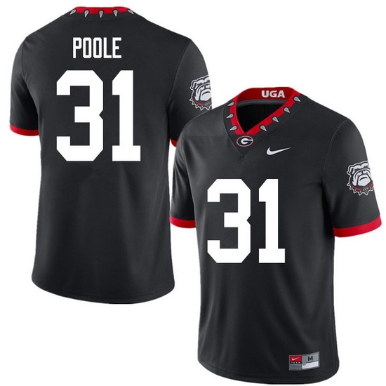 2020 Men #31 William Poole Georgia Bulldogs Mascot 100th Anniversary College Football Jerseys Sale-B 2020 Men #31 William Poole Georgia Bulldogs Mascot 100th Anniversary College Football Jerseys Sale-B
