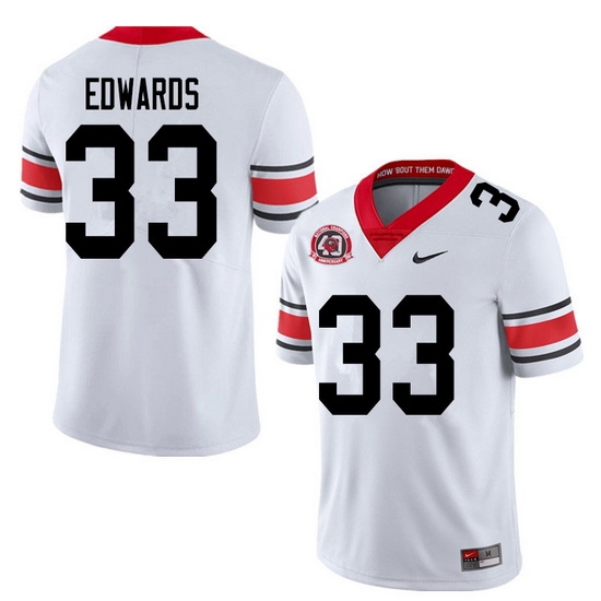 2020 Men #33 Daijun Edwards Georgia Bulldogs 1980 National Champions 40th Anniversary College Footba 2020 Men #33 Daijun Edwards Georgia Bulldogs 1980 National Champions 40th Anniversary College Footba