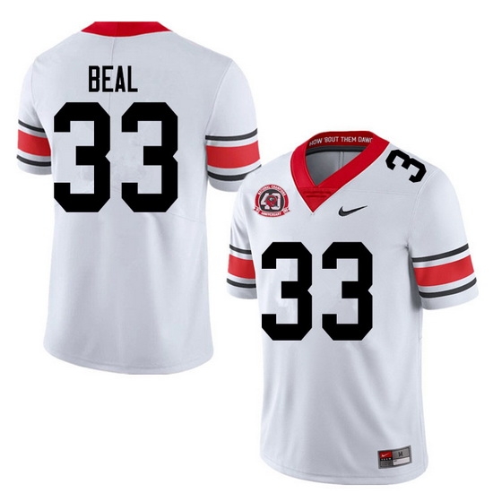 2020 Men #33 Robert Beal Georgia Bulldogs 1980 National Champions 40th Anniversary College Football 2020 Men #33 Robert Beal Georgia Bulldogs 1980 National Champions 40th Anniversary College Football