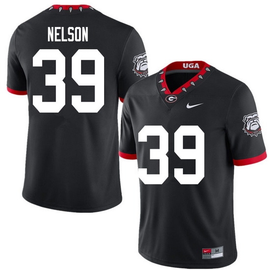2020 Men #39 Hugh Nelson Georgia Bulldogs Mascot 100th Anniversary College Football Jerseys Sale-Bla 2020 Men #39 Hugh Nelson Georgia Bulldogs Mascot 100th Anniversary College Football Jerseys Sale-Bla