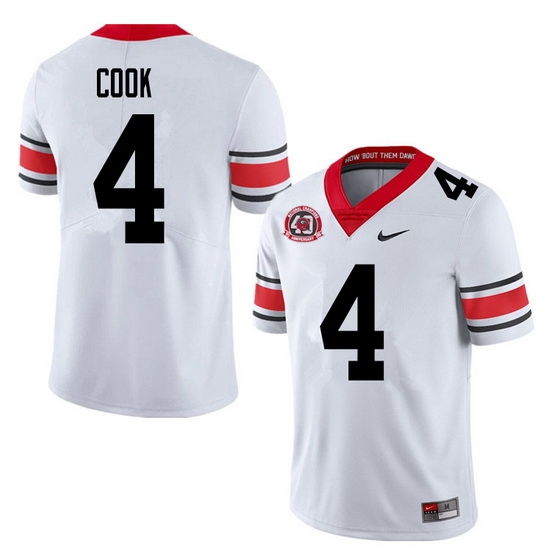 2020 Men #4 James Cook Georgia Bulldogs 1980 National Champions 40th Anniversary College Football 2020 Men #4 James Cook Georgia Bulldogs 1980 National Champions 40th Anniversary College Football