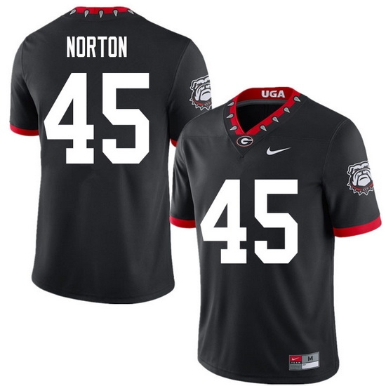 2020 Men #45 Bill Norton Georgia Bulldogs Mascot 100th Anniversary College Football Jerseys Sale-Bla 2020 Men #45 Bill Norton Georgia Bulldogs Mascot 100th Anniversary College Football Jerseys Sale-Bla