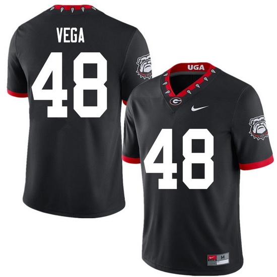 2020 Men #48 JC Vega Georgia Bulldogs Mascot 100th Anniversary College Football Jerseys Sale-Black 2020 Men #48 JC Vega Georgia Bulldogs Mascot 100th Anniversary College Football Jerseys Sale-Black