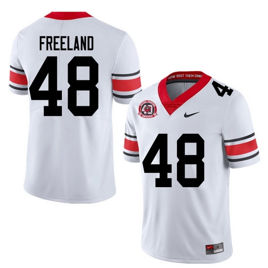 2020 Men #48 Jarrett Freeland Georgia Bulldogs 1980 National Champions 40th Anniversary College Foot 2020 Men #48 Jarrett Freeland Georgia Bulldogs 1980 National Champions 40th Anniversary College Foot