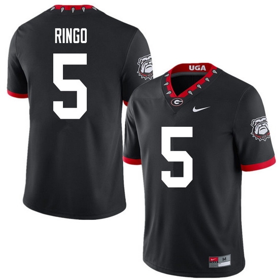 2020 Men #5 Kelee Ringo Georgia Bulldogs Mascot 100th Anniversary College Football Jerseys Sale-Blac 2020 Men #5 Kelee Ringo Georgia Bulldogs Mascot 100th Anniversary College Football Jerseys Sale-Blac