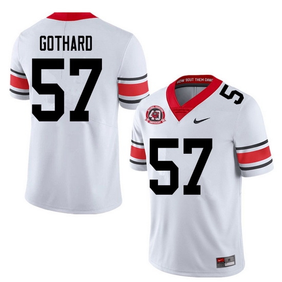 2020 Men #57 Daniel Gothard Georgia Bulldogs 1980 National Champions 40th Anniversary College Footba 2020 Men #57 Daniel Gothard Georgia Bulldogs 1980 National Champions 40th Anniversary College Footba