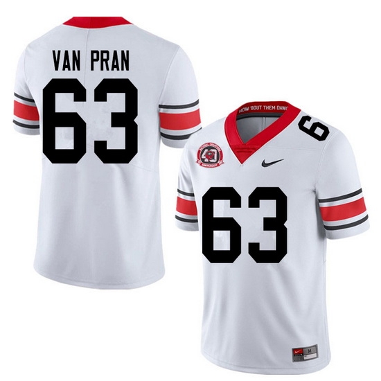 2020 Men #63 Sedrick Van Pran Georgia Bulldogs 1980 National Champions 40th Anniversary College Foot 2020 Men #63 Sedrick Van Pran Georgia Bulldogs 1980 National Champions 40th Anniversary College Foot
