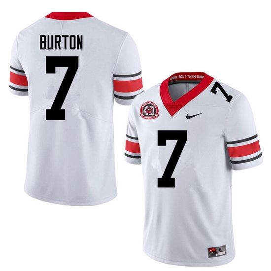 2020 Men #7 Jermaine Burton Georgia Bulldogs 1980 National Champions 40th Anniversary College Footba 2020 Men #7 Jermaine Burton Georgia Bulldogs 1980 National Champions 40th Anniversary College Footba