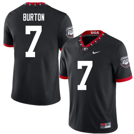 2020 Men #7 Jermaine Burton Georgia Bulldogs Mascot 100th Anniversary College Football Jerseys Sale- 2020 Men #7 Jermaine Burton Georgia Bulldogs Mascot 100th Anniversary College Football Jerseys Sale-