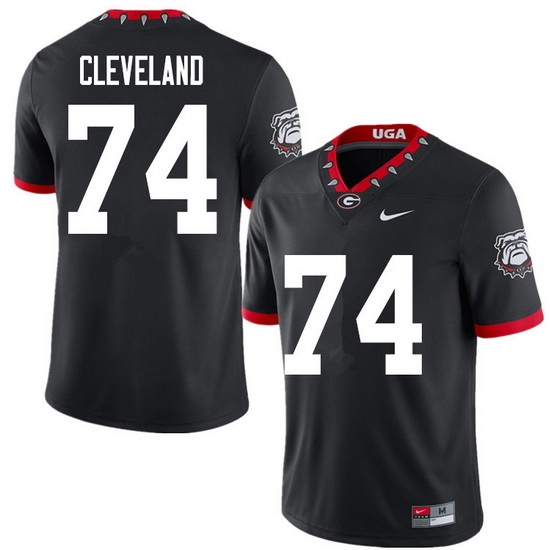 2020 Men #74 Ben Cleveland Georgia Bulldogs Mascot 100th Anniversary College Football Jerseys Sale-B 2020 Men #74 Ben Cleveland Georgia Bulldogs Mascot 100th Anniversary College Football Jerseys Sale-B