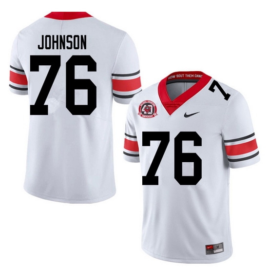 2020 Men #76 Miles Johnson Georgia Bulldogs 1980 National Champions 40th Anniversary College Footbal 2020 Men #76 Miles Johnson Georgia Bulldogs 1980 National Champions 40th Anniversary College Footbal
