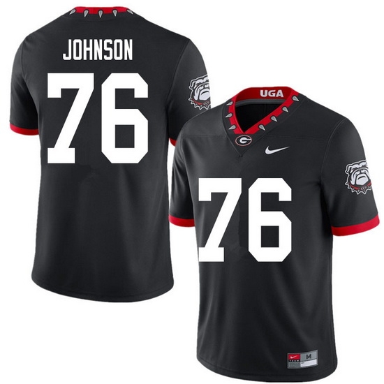 2020 Men #76 Miles Johnson Georgia Bulldogs Mascot 100th Anniversary College Football Jerseys Sale-B 2020 Men #76 Miles Johnson Georgia Bulldogs Mascot 100th Anniversary College Football Jerseys Sale-B