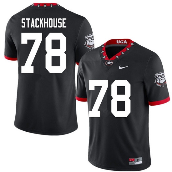 2020 Men #78 Nazir Stackhouse Georgia Bulldogs Mascot 100th Anniversary College Football Jerseys Sal 2020 Men #78 Nazir Stackhouse Georgia Bulldogs Mascot 100th Anniversary College Football Jerseys Sal