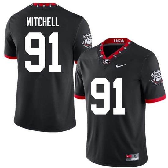 2020 Men #91 Tymon Mitchell Georgia Bulldogs Mascot 100th Anniversary College Football Jerseys Sale- 2020 Men #91 Tymon Mitchell Georgia Bulldogs Mascot 100th Anniversary College Football Jerseys Sale-