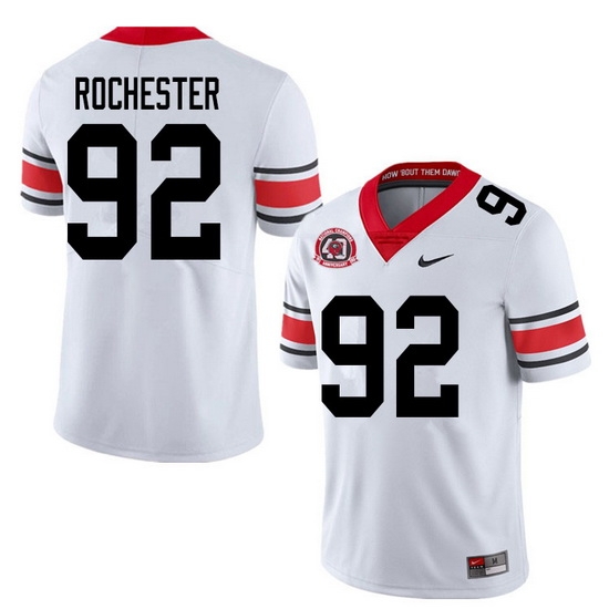 2020 Men #92 Julian Rochester Georgia Bulldogs 1980 National Champions 40th Anniversary College Foot 2020 Men #92 Julian Rochester Georgia Bulldogs 1980 National Champions 40th Anniversary College Foot