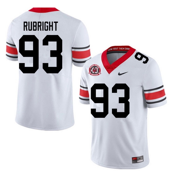 2020 Men #93 Bill Rubright Georgia Bulldogs 1980 National Champions 40th Anniversary College Footbal 2020 Men #93 Bill Rubright Georgia Bulldogs 1980 National Champions 40th Anniversary College Footbal