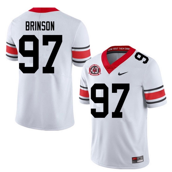 2020 Men #97 Warren Brinson Georgia Bulldogs 1980 National Champions 40th Anniversary College Footba 2020 Men #97 Warren Brinson Georgia Bulldogs 1980 National Champions 40th Anniversary College Footba