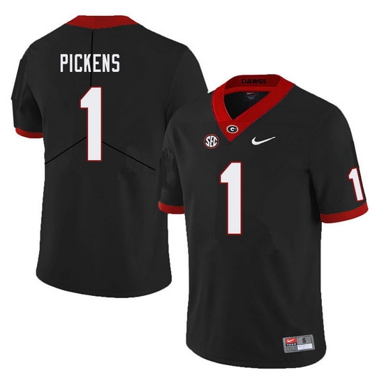 Men #1 George Pickens Georgia Bulldogs College Football Jerseys Sale-Black Men #1 George Pickens Georgia Bulldogs College Football Jerseys Sale-Black