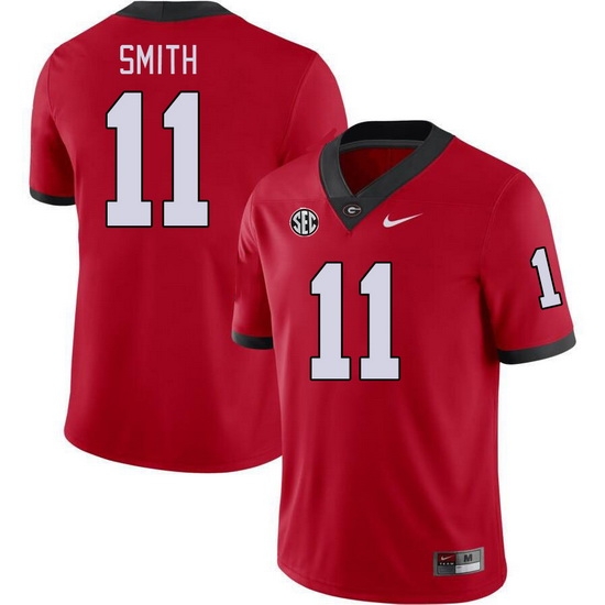 Men #11 Arian Smith Georgia Bulldogs College Football Jerseys Stitched-Red Men #11 Arian Smith Georgia Bulldogs College Football Jerseys Stitched-Red