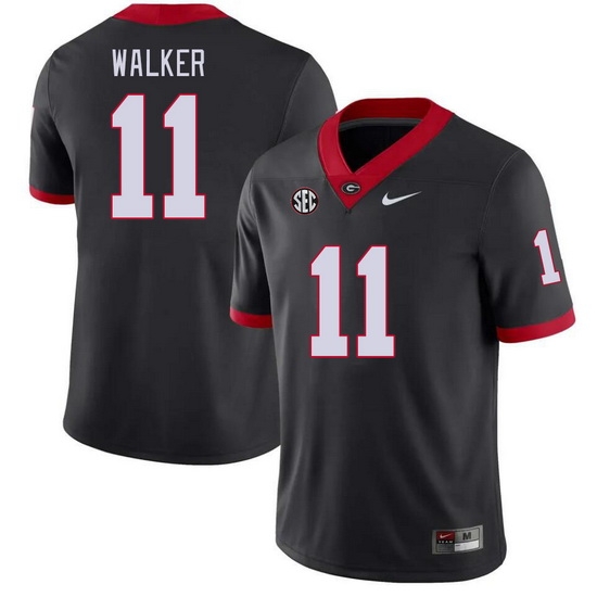 Men #11 Jalon Walker Georgia Bulldogs College Football Jerseys Stitched-Black Men #11 Jalon Walker Georgia Bulldogs College Football Jerseys Stitched-Black