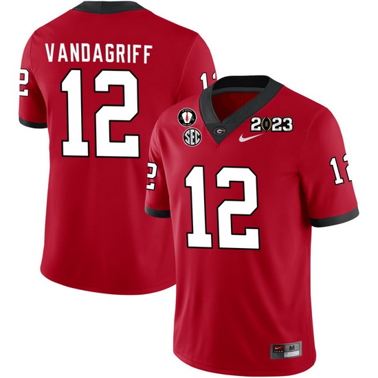 Men #12 Brock Vandagriff Georgia Bulldogs 2022-23 CTP National Championship Football Jerseys Men #12 Brock Vandagriff Georgia Bulldogs 2022-23 CTP National Championship Football Jerseys