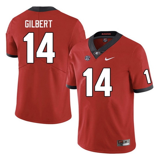 Men #14 Arik Gilbert Georgia Bulldogs College Football Jerseys Sale-Red Men #14 Arik Gilbert Georgia Bulldogs College Football Jerseys Sale-Red