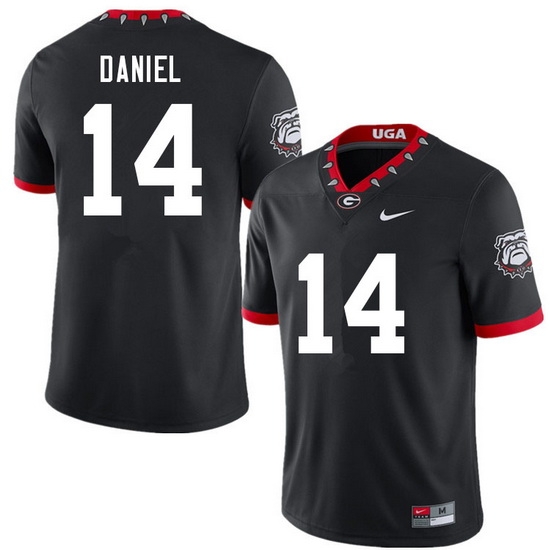 Men #14 David Daniel Georgia Bulldogs 100th Anniversary College Football Jerseys Sale-100th Black Men #14 David Daniel Georgia Bulldogs 100th Anniversary College Football Jerseys Sale-100th Black