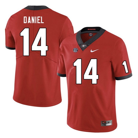Men #14 David Daniel Georgia Bulldogs College Football Jerseys Sale-Red Men #14 David Daniel Georgia Bulldogs College Football Jerseys Sale-Red