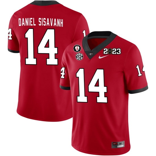 Men #14 David Daniel-Sisavanh Georgia Bulldogs 2022-23 CTP National Championship Football Men #14 David Daniel-Sisavanh Georgia Bulldogs 2022-23 CTP National Championship Football