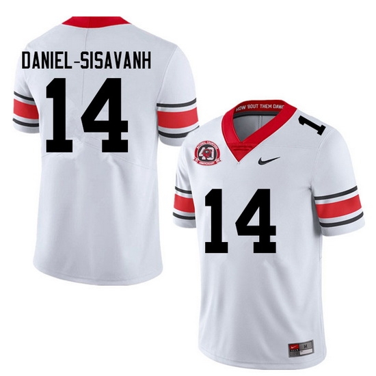 Men #14 David Daniel-Sisavanh Georgia Bulldogs College Football Jerseys Sale-40th Anniversary Men #14 David Daniel-Sisavanh Georgia Bulldogs College Football Jerseys Sale-40th Anniversary