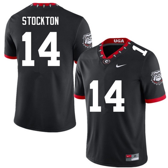 Men #14 Gunner Stockton Georgia Bulldogs College Football Jerseys Sale-100th Anniversary Men #14 Gunner Stockton Georgia Bulldogs College Football Jerseys Sale-100th Anniversary