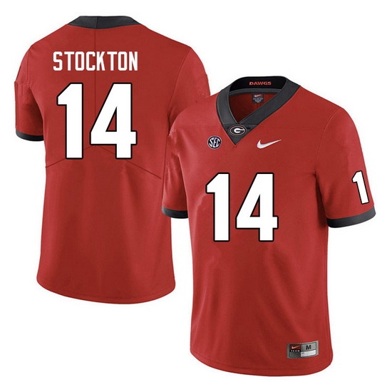 Men #14 Gunner Stockton Georgia Bulldogs College Football Jerseys Sale-Red Anniversary Men #14 Gunner Stockton Georgia Bulldogs College Football Jerseys Sale-Red Anniversary