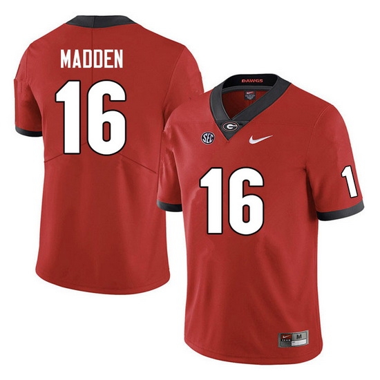 Men #16 C.J. Madden Georgia Bulldogs College Football Jerseys Sale-Red Anniversary Men #16 C.J. Madden Georgia Bulldogs College Football Jerseys Sale-Red Anniversary