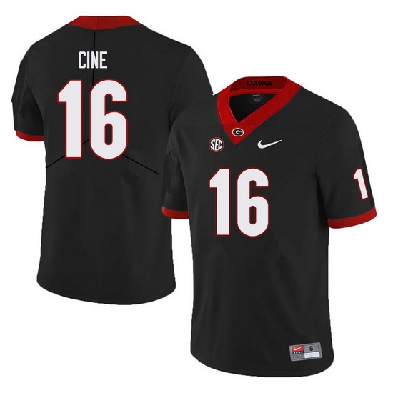 Men #16 Lewis Cine Georgia Bulldogs College Football Jerseys Sale-Black Men #16 Lewis Cine Georgia Bulldogs College Football Jerseys Sale-Black