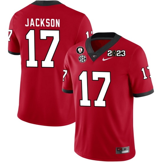 Men #17 Dan Jackson Georgia Bulldogs 2022-23 CTP National Championship Football Jerseys Men #17 Dan Jackson Georgia Bulldogs 2022-23 CTP National Championship Football Jerseys