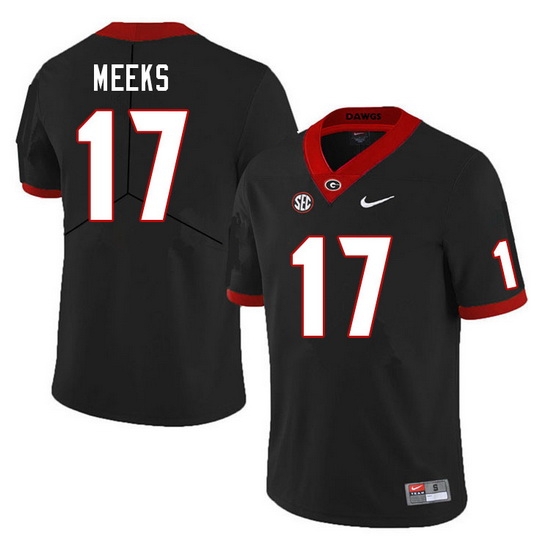 Men #17 Jackson Meeks Georgia Bulldogs College Football Jerseys Sale-Black Men #17 Jackson Meeks Georgia Bulldogs College Football Jerseys Sale-Black