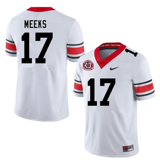 Men #17 Jackson Meeks Georgia Bulldogs Nationals Champions 40th Anniversary College Football Jerseys Men #17 Jackson Meeks Georgia Bulldogs Nationals Champions 40th Anniversary College Football Jerseys