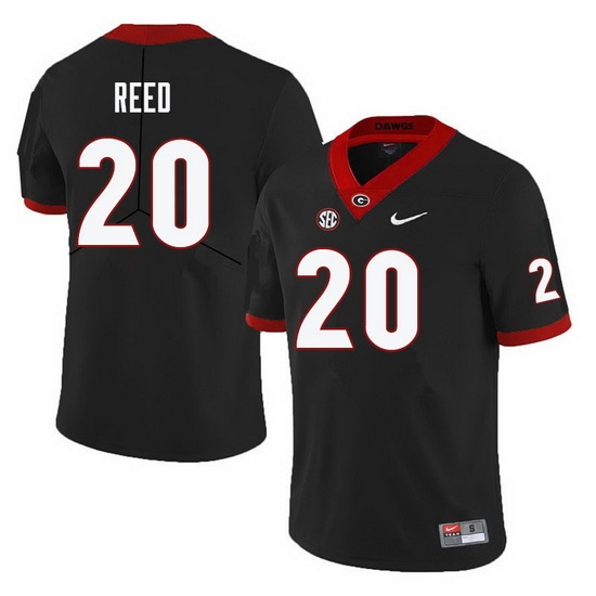 Men #20 J.R. Reed Georgia Bulldogs College Football Jerseys-Black Men #20 J.R. Reed Georgia Bulldogs College Football Jerseys-Black