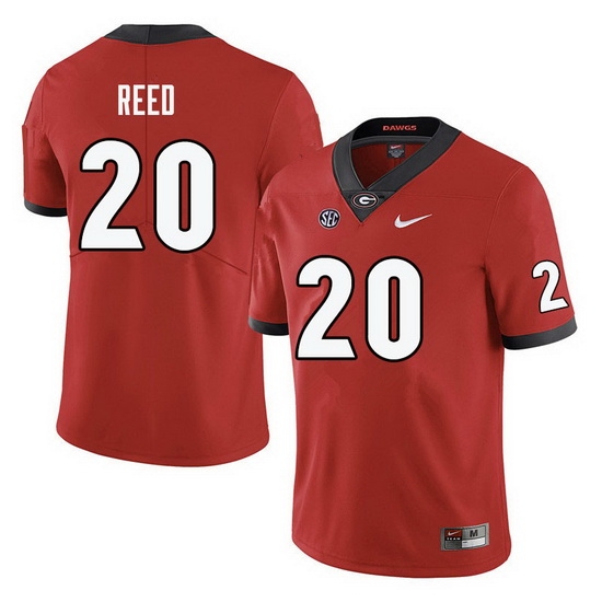 Men #20 J.R. Reed Georgia Bulldogs College Football Jerseys-Red Men #20 J.R. Reed Georgia Bulldogs College Football Jerseys-Red