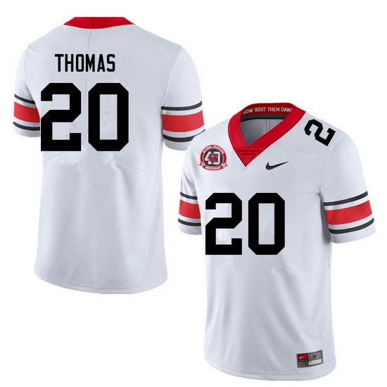 Men #20 JaCorey Thomas Georgia Bulldogs College Football Jerseys Sale-40th Anniversary Men #20 JaCorey Thomas Georgia Bulldogs College Football Jerseys Sale-40th Anniversary