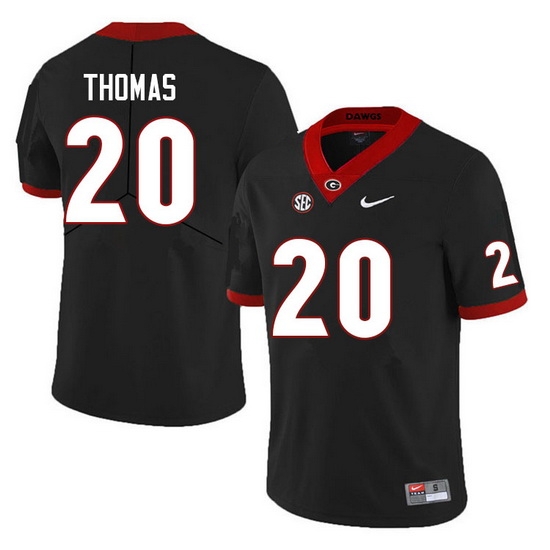 Men #20 JaCorey Thomas Georgia Bulldogs College Football Jerseys Sale-Black Anniversary Men #20 JaCorey Thomas Georgia Bulldogs College Football Jerseys Sale-Black Anniversary