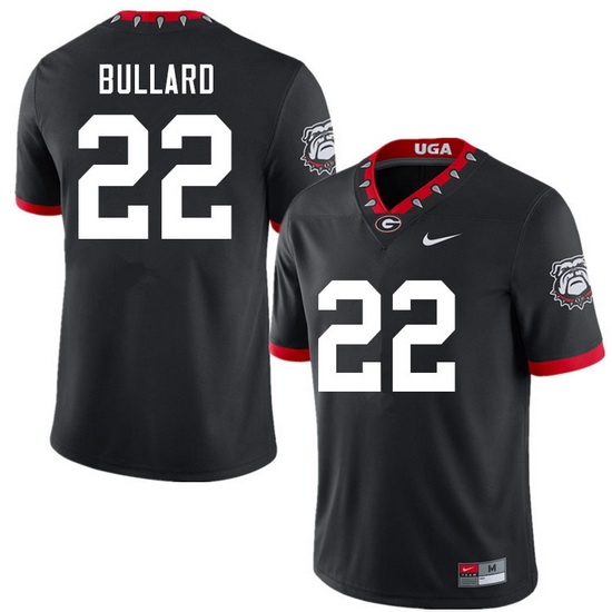 Men #22 Javon Bullard Georgia Bulldogs 100th Anniversary College Football Jerseys Sale-100th Black Men #22 Javon Bullard Georgia Bulldogs 100th Anniversary College Football Jerseys Sale-100th Black
