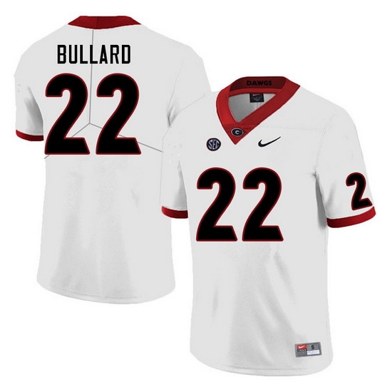 Men #22 Javon Bullard Georgia Bulldogs College Football Jerseys Sale-White Men #22 Javon Bullard Georgia Bulldogs College Football Jerseys Sale-White