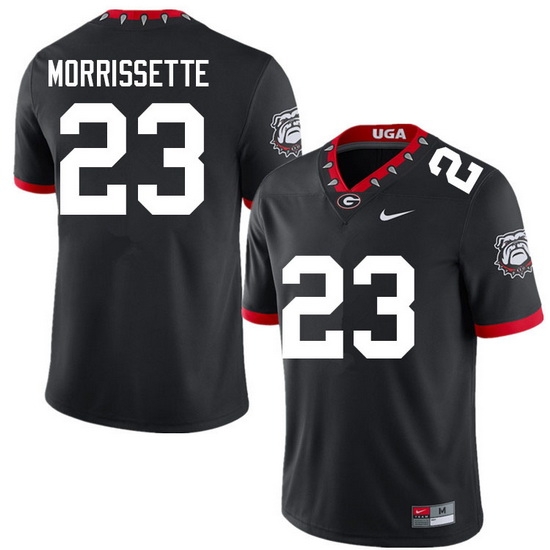 Men #23 De'Nylon Morrissette Georgia Bulldogs College Football Jerseys Sale-100th Anniversary Men #23 De'Nylon Morrissette Georgia Bulldogs College Football Jerseys Sale-100th Anniversary
