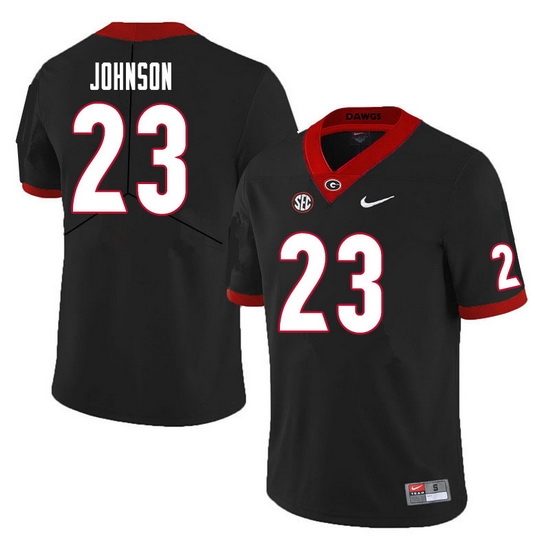 Men #23 Jaylen Johnson Georgia Bulldogs College Football Jerseys Sale-Black Men #23 Jaylen Johnson Georgia Bulldogs College Football Jerseys Sale-Black
